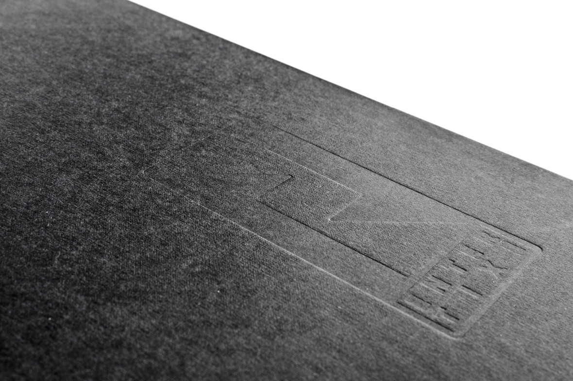 Prägung des Buchcovers