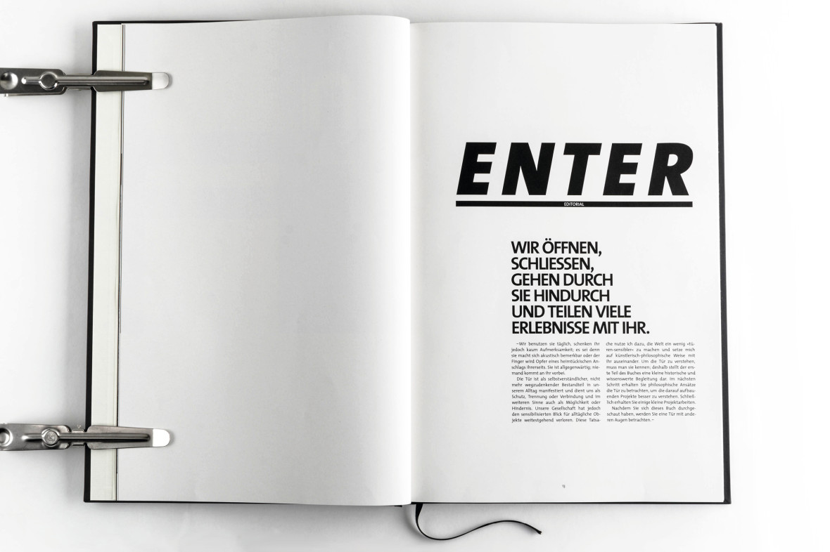 Der "Eintritt" ins Buch